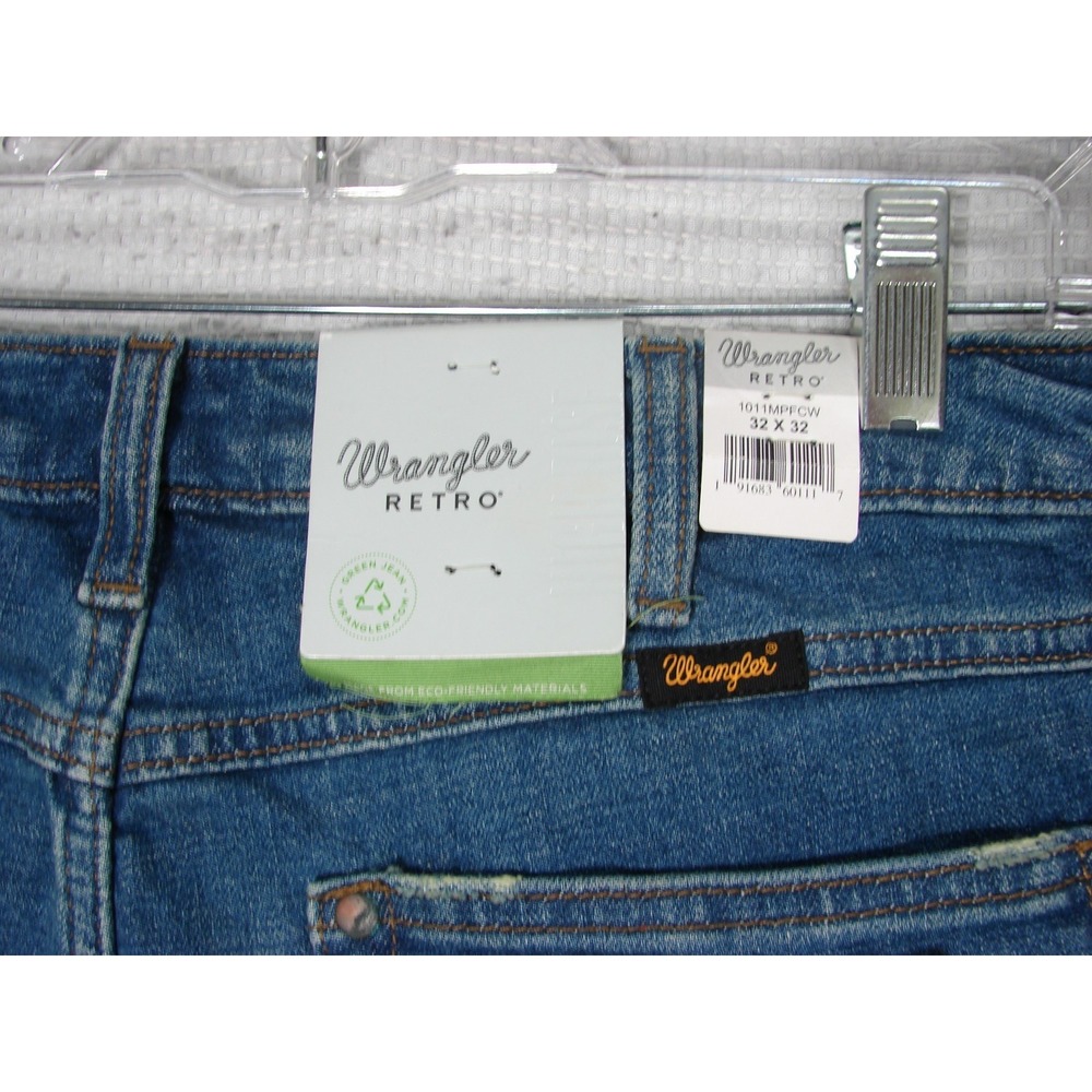New Wrangler Retro Trumpet Flare Womens Jeans 32x32 Blue High Rise Rodeo Cowgirl - Picture 4 of 13